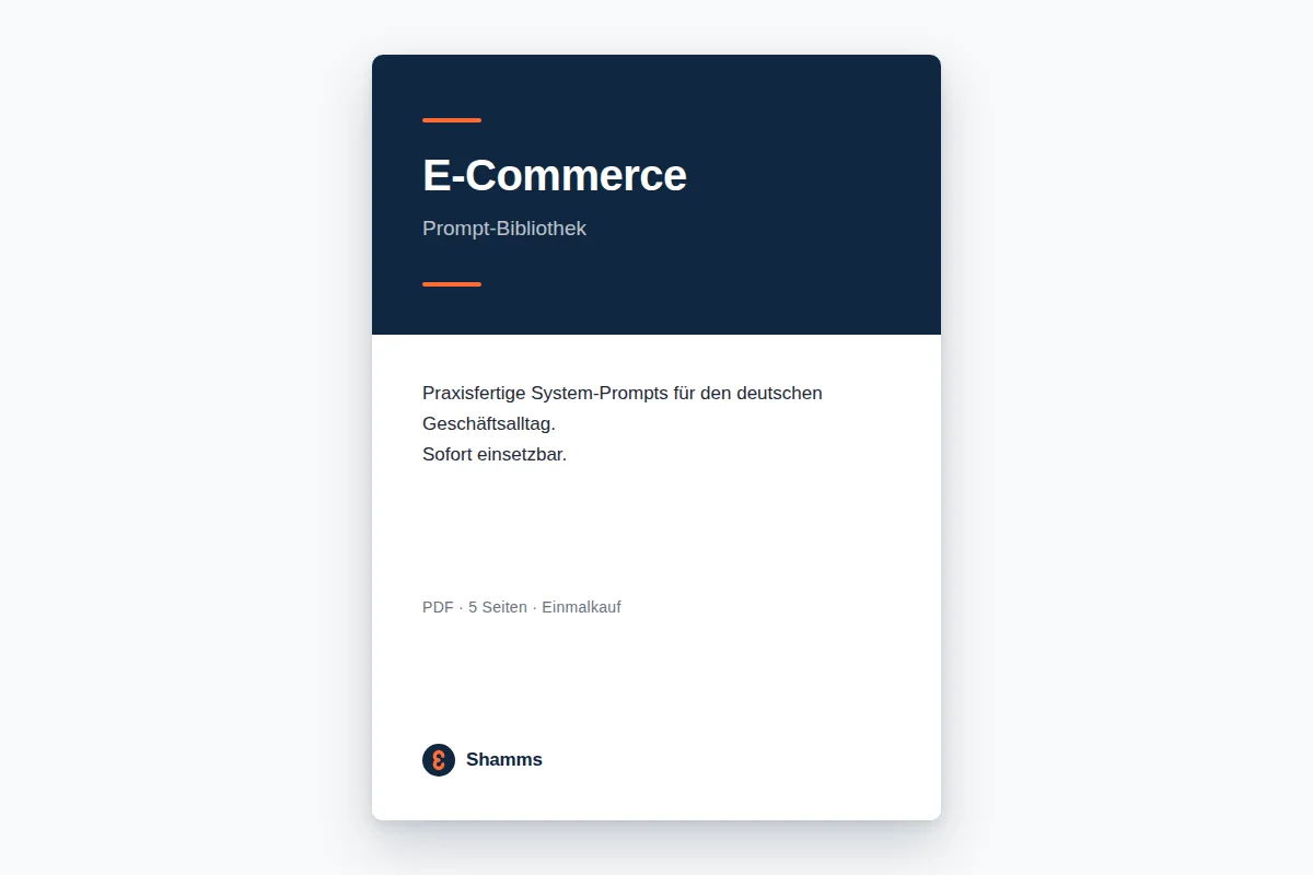 E-Commerce-Bibliothek