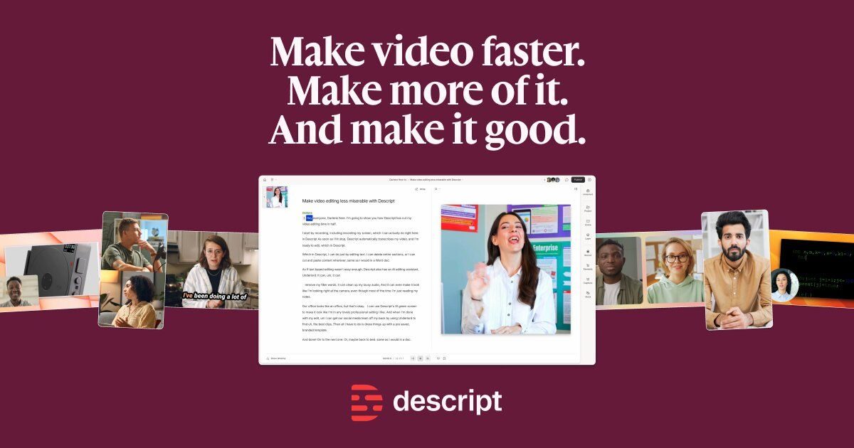 Descript – Produktansicht